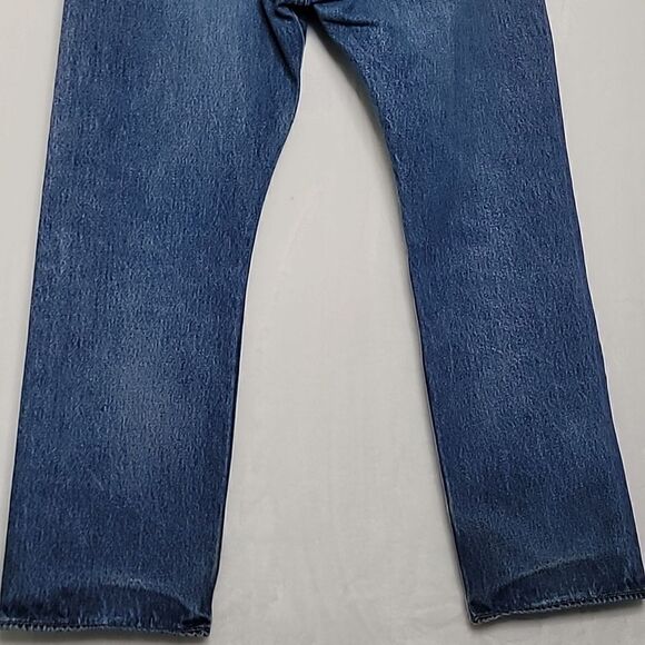 Levi's 501 Button Fly Straight Leg Jeans Size 36 x 30 - Picture 6 of 9